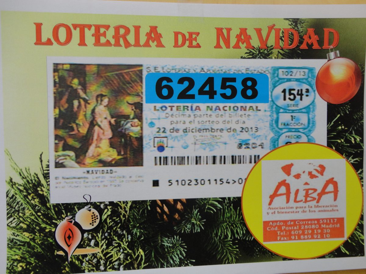 LOTERIA DE NAVIDAD de ALBA y de FAPAM