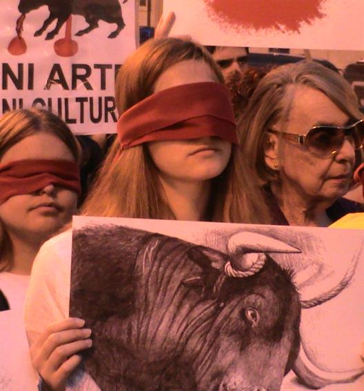 Protesta de mujeres contra la