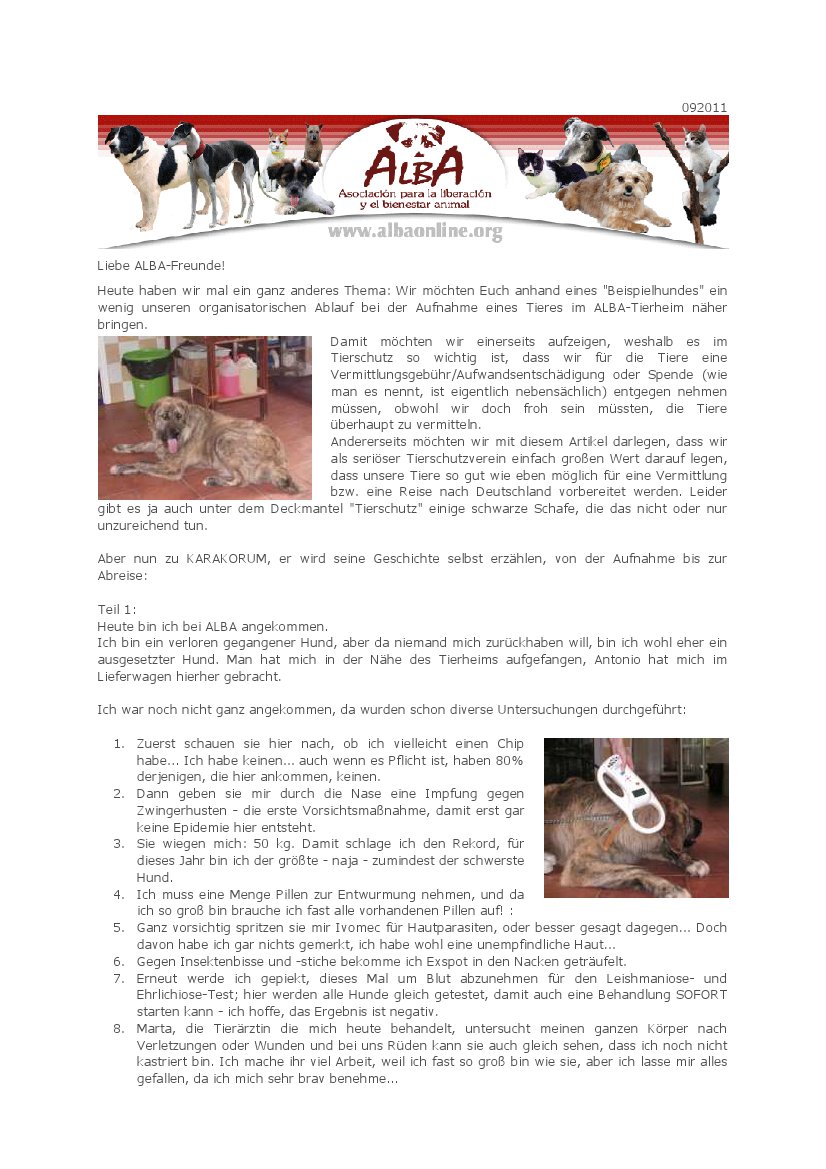 NEWSLETTER ALBA